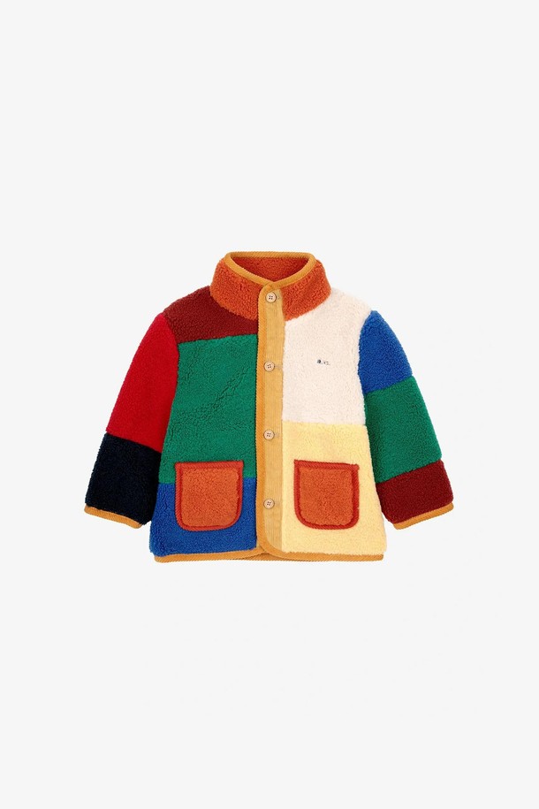 BOBO CHOSES - 의류 - [보보쇼즈 24FW]Color Block 양가죽 재킷