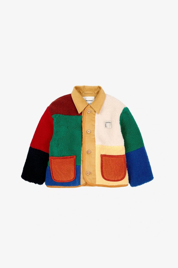 BOBO CHOSES - 의류 - [보보쇼즈 24FW]Color Block 양가죽 재킷