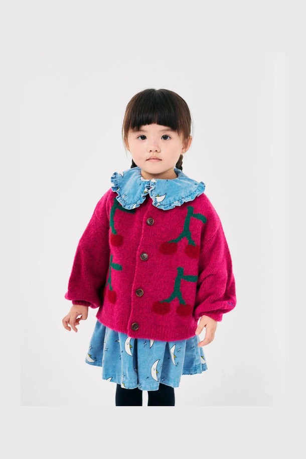 BOBO CHOSES - 의류 - [보보쇼즈 24FW]Bobo Cherry 인타르시아 카디건