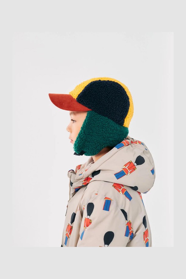 BOBO CHOSES - 액세서리/슈즈 - [보보쇼즈 24FW]Color Block 양가죽 샤프카 모자