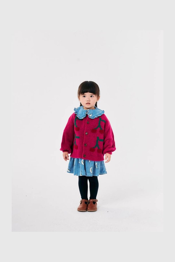 BOBO CHOSES - 의류 - [보보쇼즈 24FW]Bobo Cherry 인타르시아 카디건