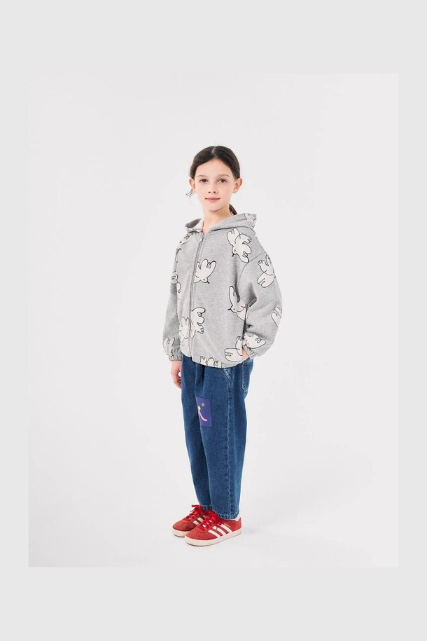 BOBO CHOSES - 의류 - [보보쇼즈 24FW]Freedom Bird 전체 무늬 지퍼 후디