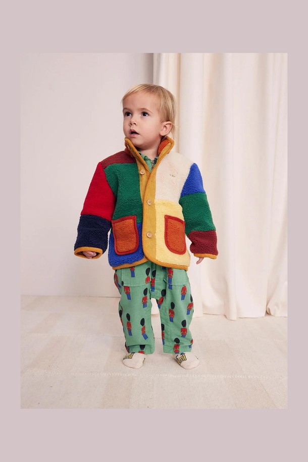 BOBO CHOSES - 의류 - [보보쇼즈 24FW]Color Block 양가죽 재킷