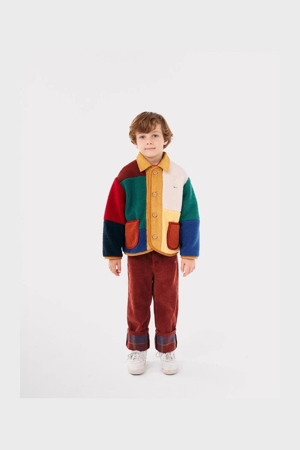 BOBO CHOSES - 의류 - [보보쇼즈 24FW]Color Block 양가죽 재킷