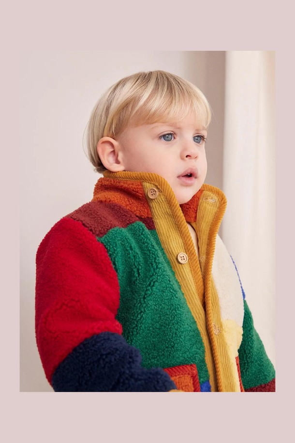 BOBO CHOSES - 의류 - [보보쇼즈 24FW]Color Block 양가죽 재킷