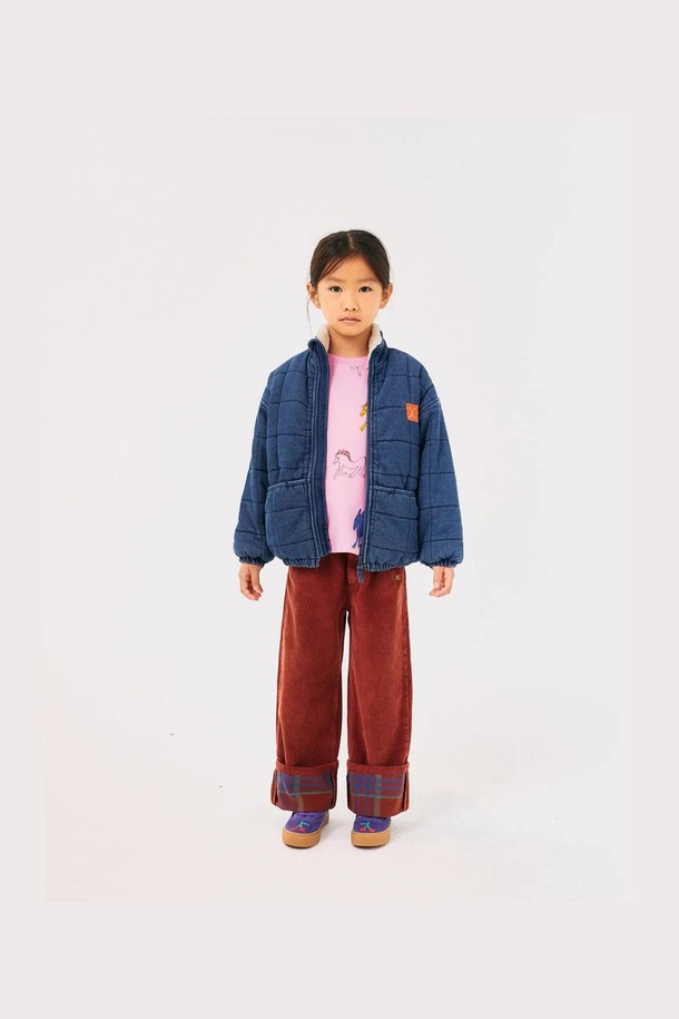 BOBO CHOSES - 의류 - [보보쇼즈 24FW]Funny Face 데님 퀼팅 재킷