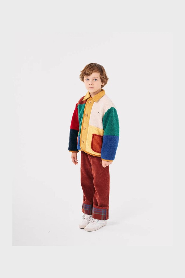 BOBO CHOSES - 의류 - [보보쇼즈 24FW]Color Block 양가죽 재킷