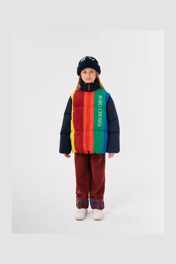 BOBO CHOSES - 의류 - [보보쇼즈 24FW]Bobo Choses 컬러 블록 패딩 아노락