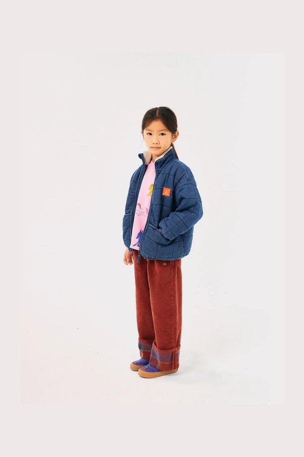 BOBO CHOSES - 의류 - [보보쇼즈 24FW]Funny Face 데님 퀼팅 재킷