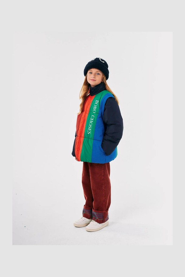 BOBO CHOSES - 의류 - [보보쇼즈 24FW]Bobo Choses 컬러 블록 패딩 아노락