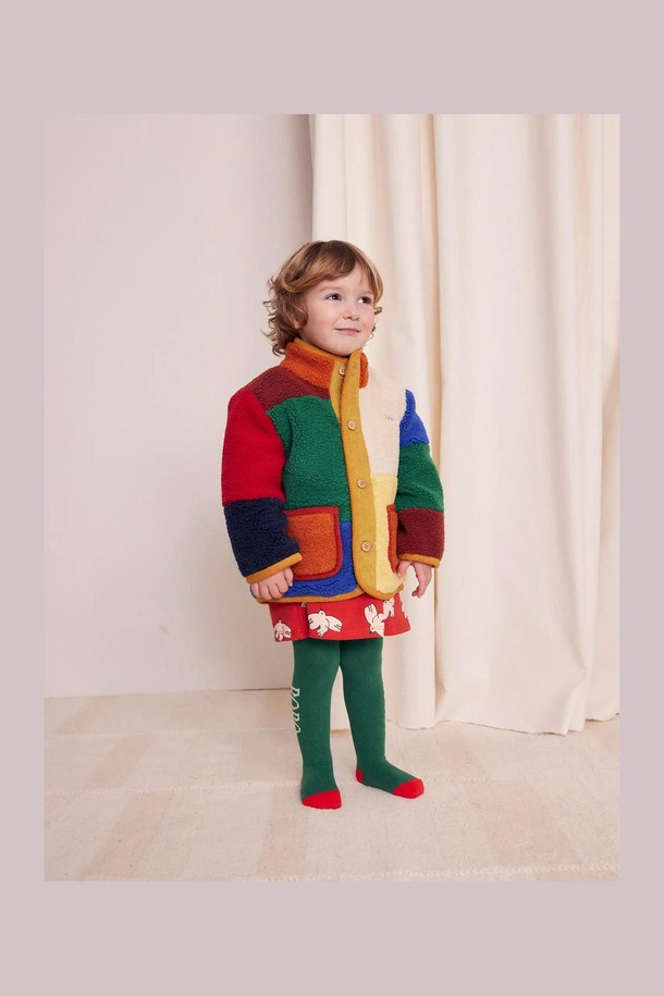 BOBO CHOSES - 의류 - [보보쇼즈 24FW]Color Block 양가죽 재킷