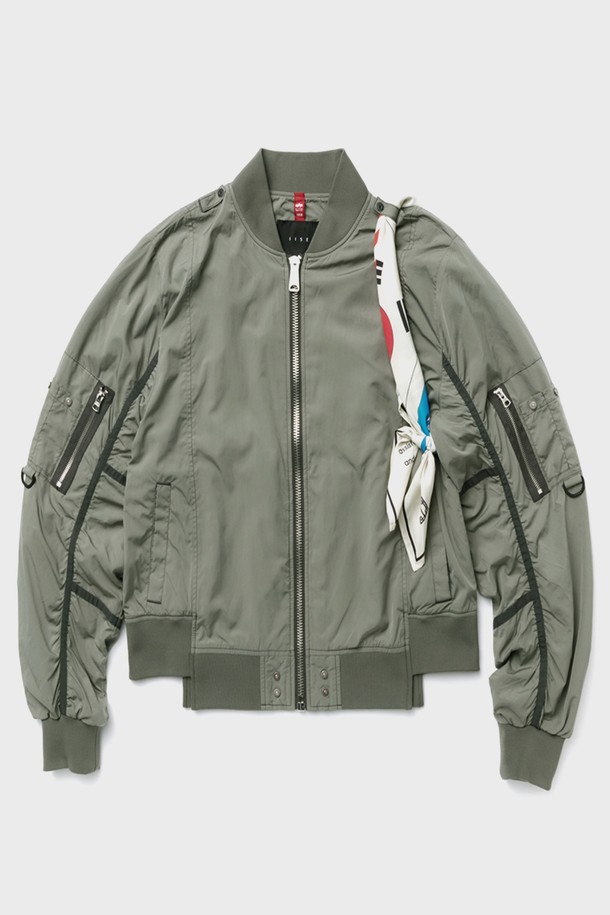 ALPHA INDUSTRIES - 블루종/점퍼 - 알파인더스트리 x 이세 L-2B 블러드칫 Military Green