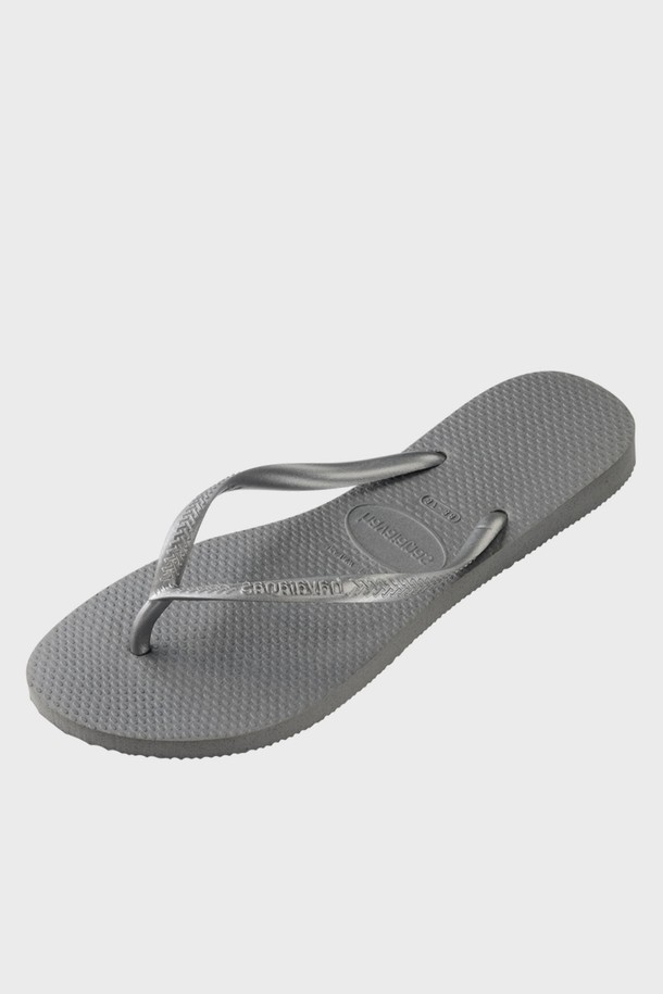 HAVAIANAS - 샌들/슬리퍼 - 하바이아나스 슬림 플립플랍 Steel Gray