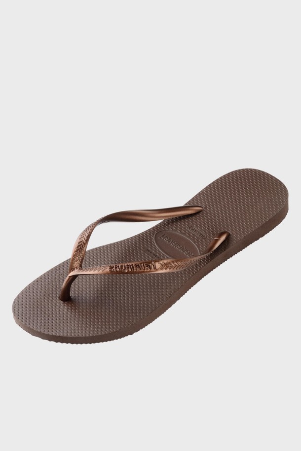 HAVAIANAS - 샌들/슬리퍼 - 하바이아나스 슬림 플립플랍 Dark Brown