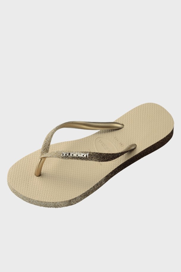 HAVAIANAS - 슬리퍼/뮬 - 하바이아나스 슬림 스파클 플립플랍 Sand Grey