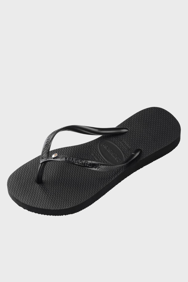 HAVAIANAS - 슬리퍼/뮬 - 하바이아나스 슬림 크리스탈 SW2 플립플랍 Black