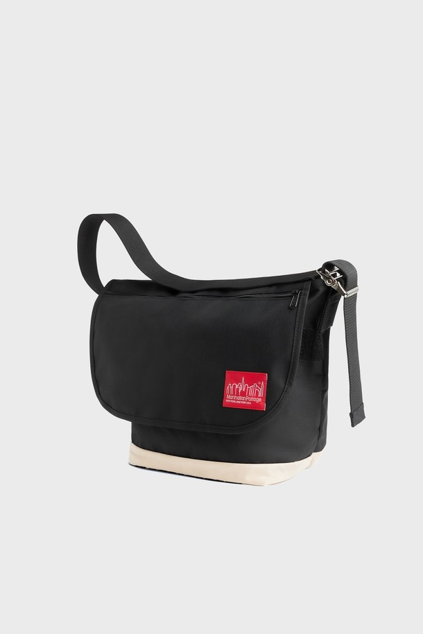 Manhattan Portage - 백팩 - 맨하탄 포티지 1606V 빈티지 메신저백 M BLACK SUEDE