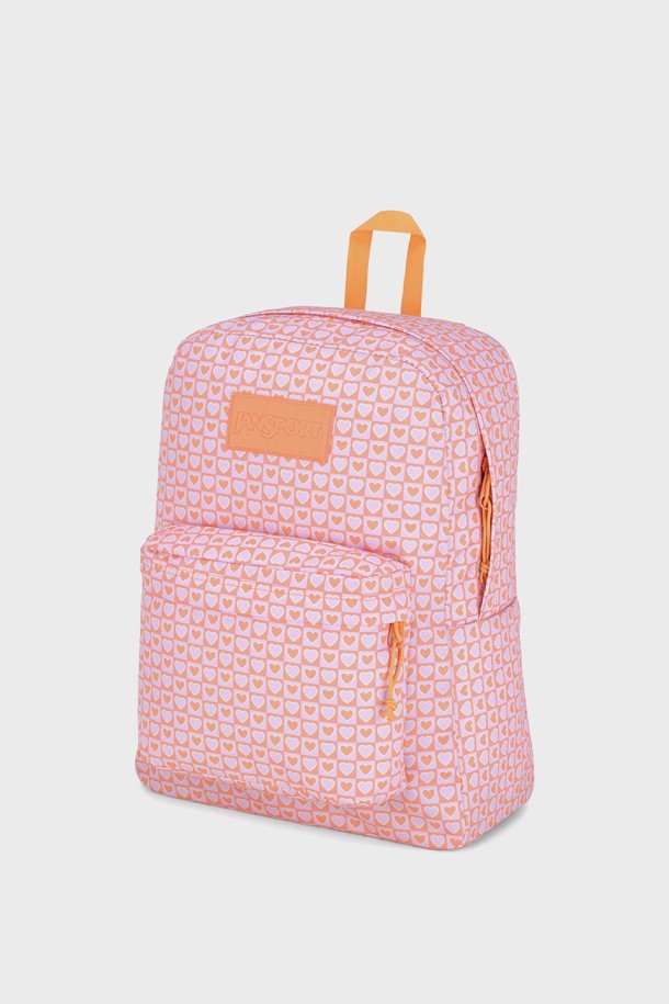 JANSPORT - 백팩 - 잔스포츠 슈퍼브레이크 HYPED HEARTS PINK