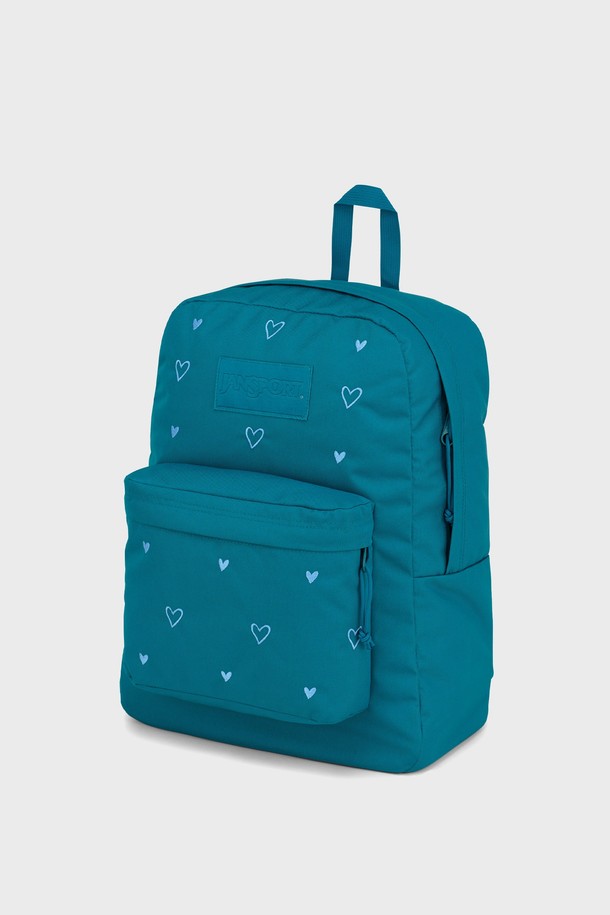 JANSPORT - 백팩 - 잔스포츠 슈퍼브레이크 플러스 랩탑 PARTY HEARTS GREEN