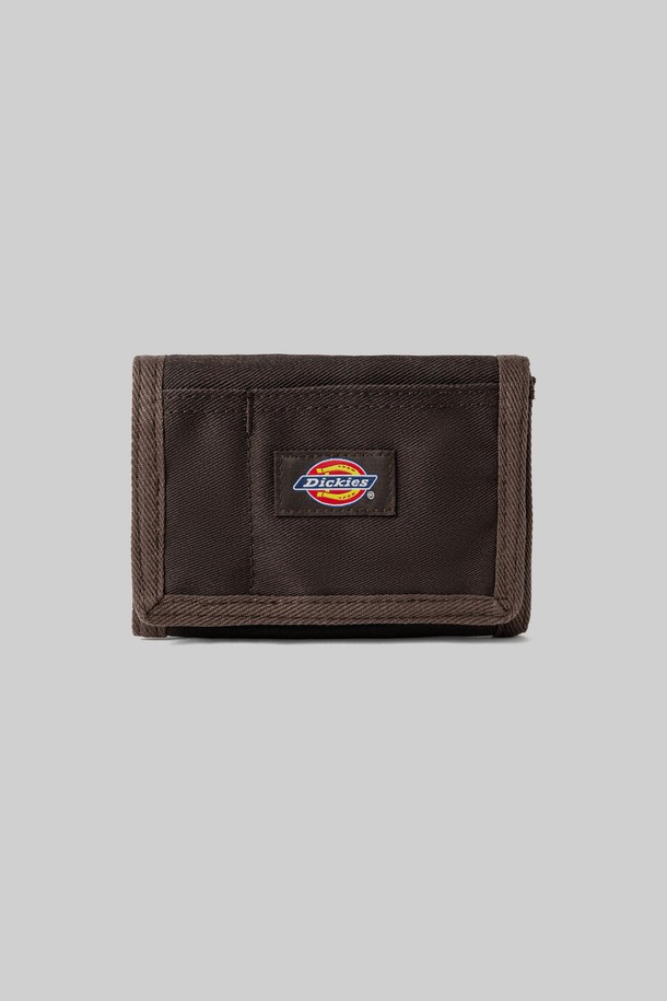 DICKIES - 지갑 - 디키즈 켄트우드 3단 지갑 Dark Brown