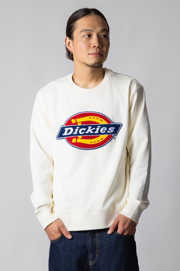 DICKIES - 스웨트셔츠 - 디키즈 패치 로고 스웨트셔츠 Egret