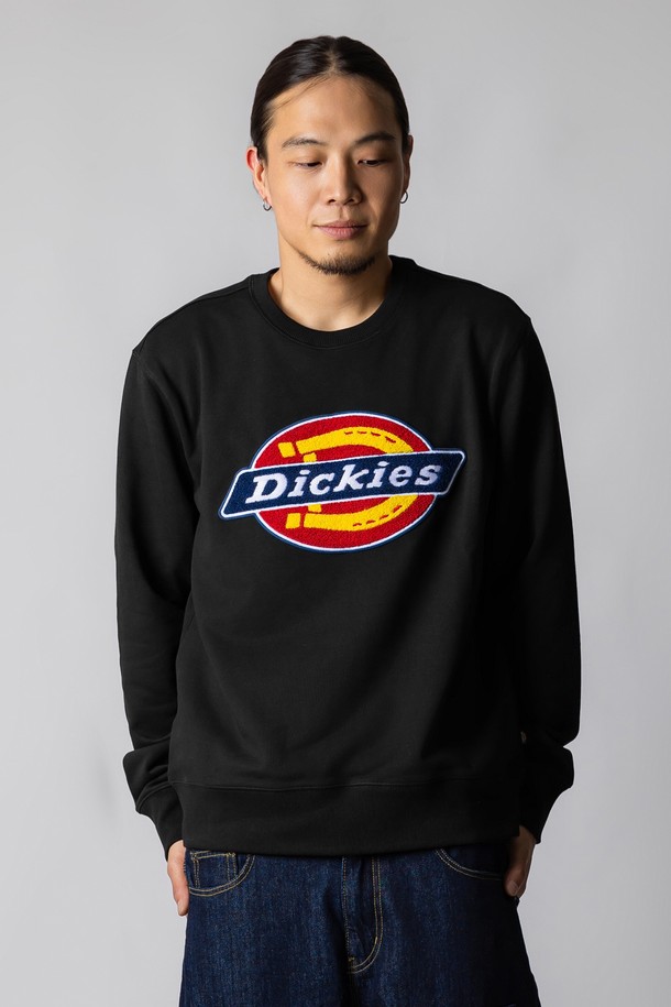 DICKIES - 스웨트셔츠 - 디키즈 패치 로고 스웨트셔츠 Black