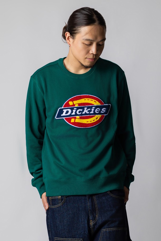 DICKIES - 스웨트셔츠 - 디키즈 패치 로고 스웨트셔츠 Green