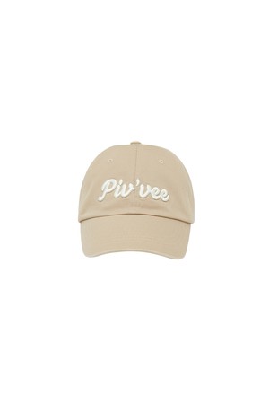 Logo Embroidered Ball Cap_BEIGE-a