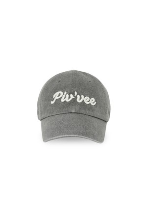 Logo Embroidered Ball Cap_GREY-a