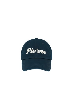 Logo Embroidered Ball Cap_NAVY-a