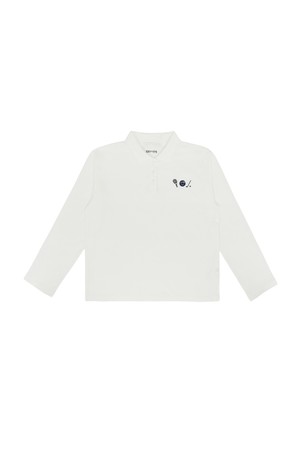 Sports Club Tee Holder Long Sleeve PK Shirt_WHITE-a