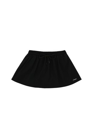 Sporty A Line Skirt_BLACK-a