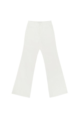 Corduroy Bootcut Pants_WHITE-a
