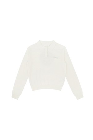 Giant Smiley Knit PK Shirt_GREEN-a