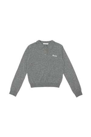 Giant Smiley Knit PK Shirt_NOCOLOR-a