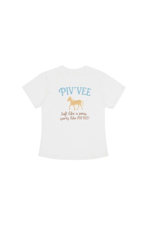 Pony Boxy T-shirt_WHITE-a