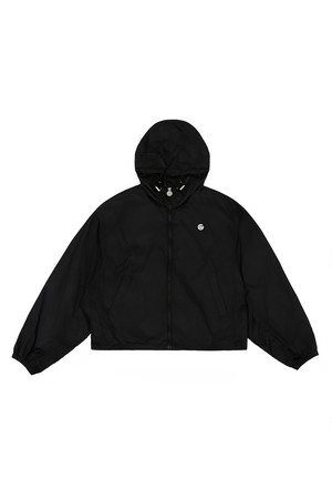 Giant Smiley Windbreaker_BLACK-a
