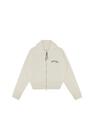 Pony Jacquard Zip-up Cardigan_BEIGE-a