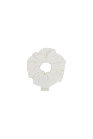 Cotton Jersey Scrunchie_WHITE-a