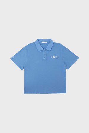 Piv'vee Club Embroidery PK Shirt_BLUE-a