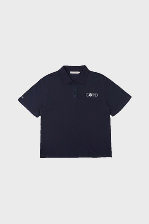 Piv'vee Club Embroidery PK Shirt_NAVY-a