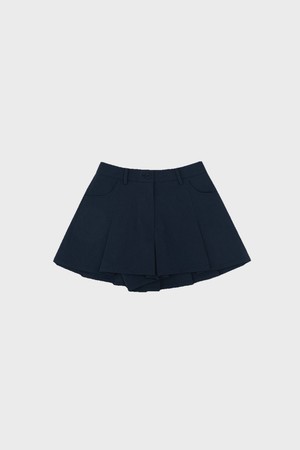 Pleated Culotte Pants_NAVY-a