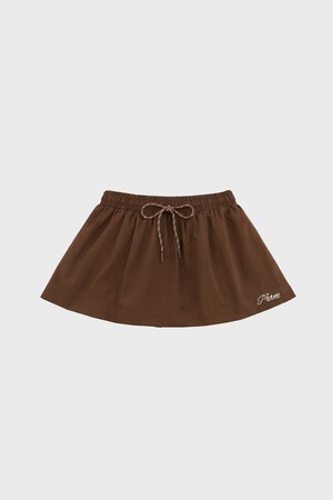 Sporty A Line Skirt_BROWN-a