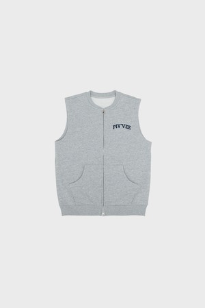 embroidery zip-up sweat vest_NOCOLOR-a