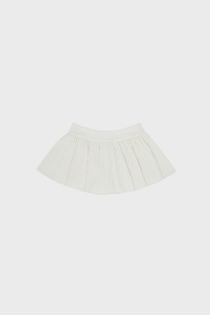 Knit mini skirt_IVORY-a