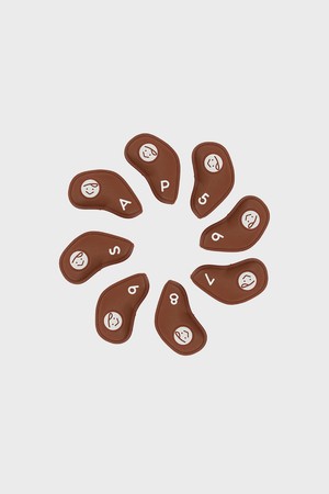 Piv'vee basic iron cover set_BROWN-a