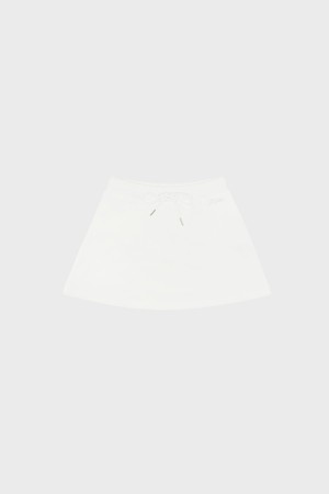 A Line Sweat Skirt_WHITE-a