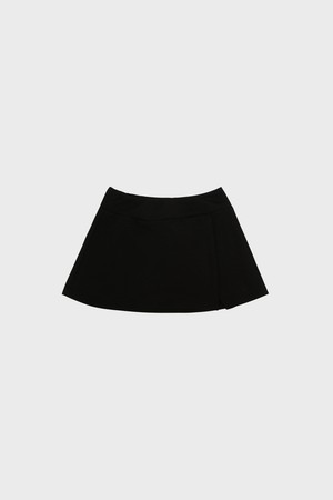 Slit Mini Skirt_BLACK-a