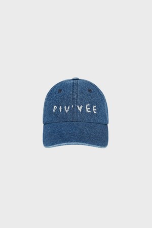 hand-stitch logo ball cap_NAVY-a