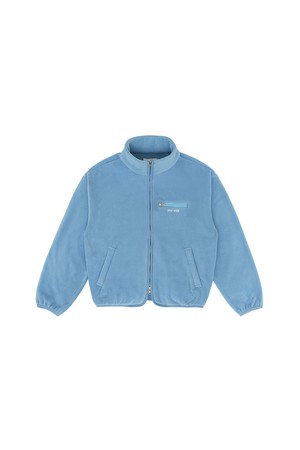Giant Smiley Fleece Zip-up Jumper_BLUE-a